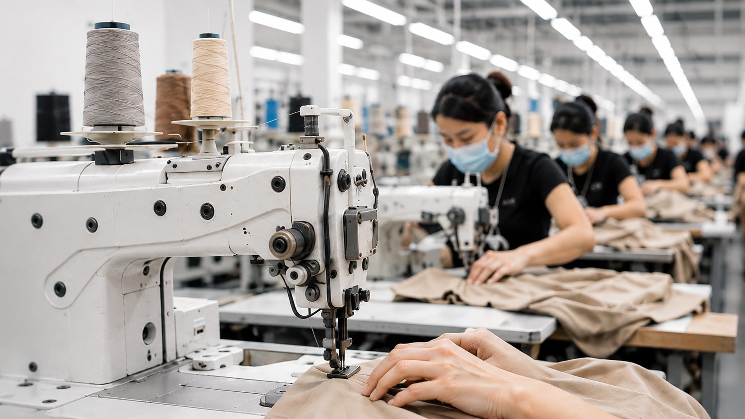 Garment factory production line